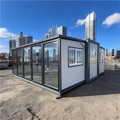 Cynhwysydd y gellir ei ehangu 3-4 ystafell wely 40 troedfedd cartref y gellir ei ehangu