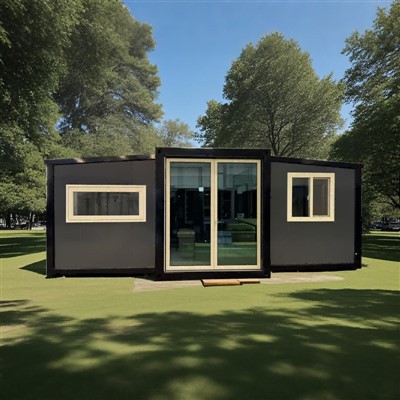 Tŷ cynhwysydd y gellir ei ehangu gydag ynni solar